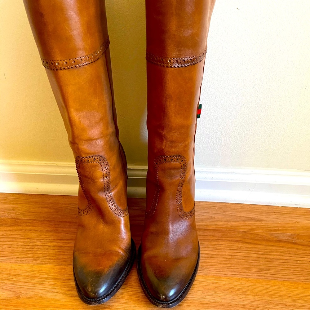 Gucci western ombré boot size 9